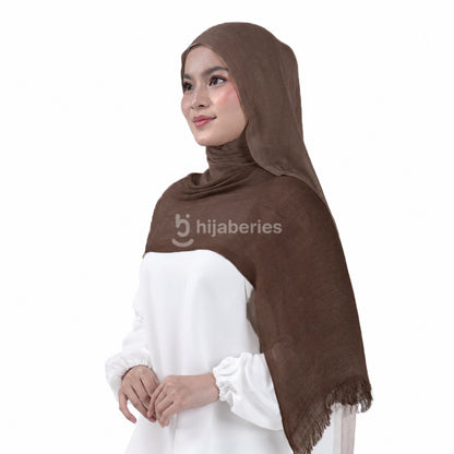 Hijaberies - Sana Knit Airflow Pashmina (Pashmina Motif Knit Airflow Anti Gerah)