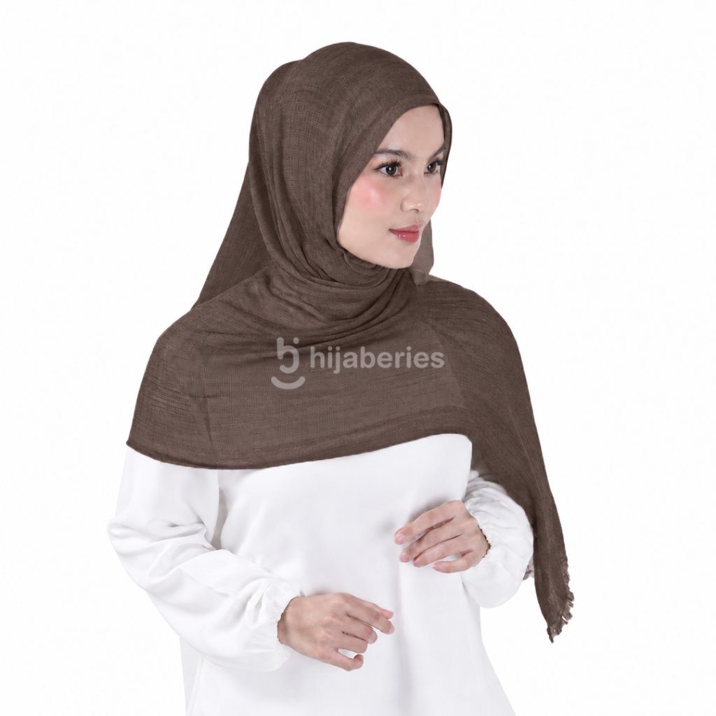 Hijaberies - Sana Knit Airflow Pashmina (Pashmina Motif Knit Airflow Anti Gerah)
