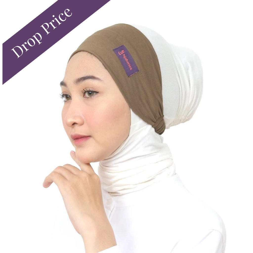 Hijaberies -  Inner Hijab Bandana (Ciput Model Head Band Ringan dan Anti Pusing)