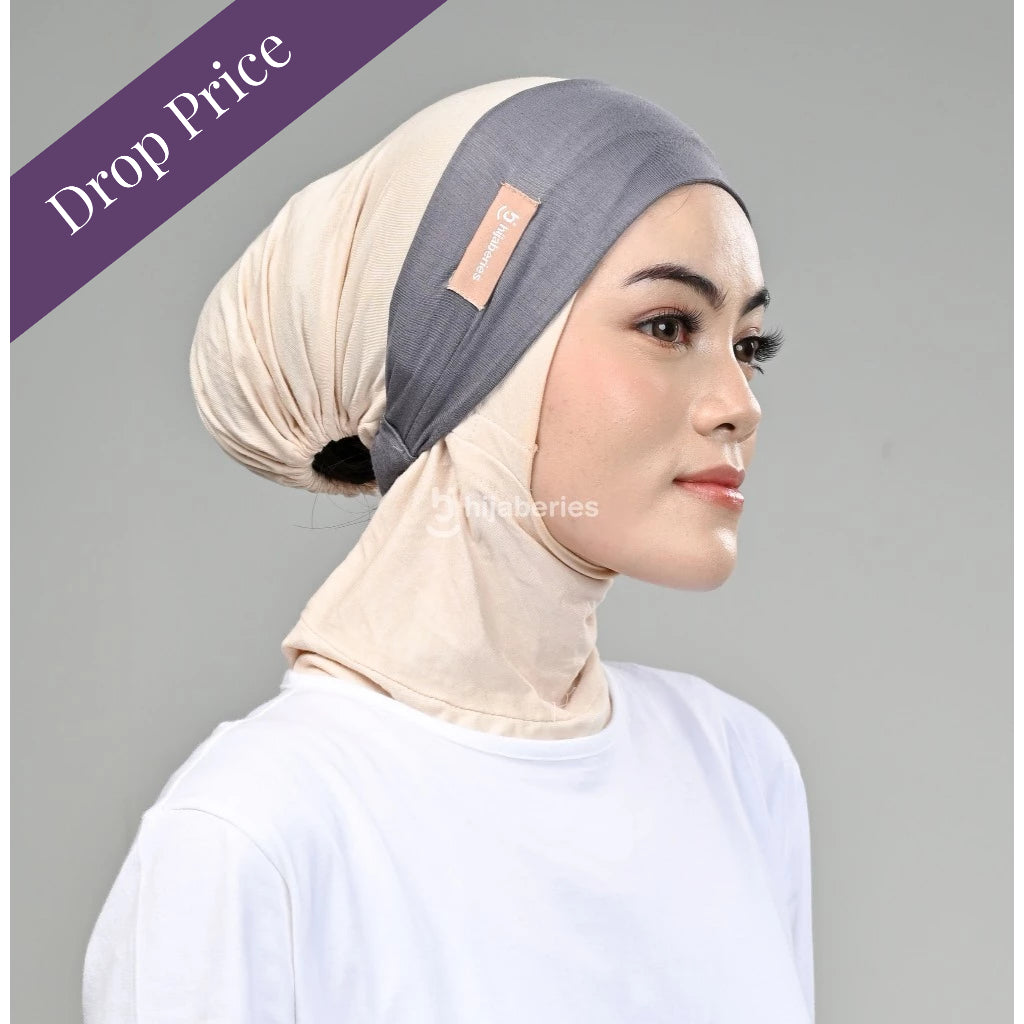 Hijaberies -  Inner Hijab Bandana (Ciput Model Head Band Ringan dan Anti Pusing)