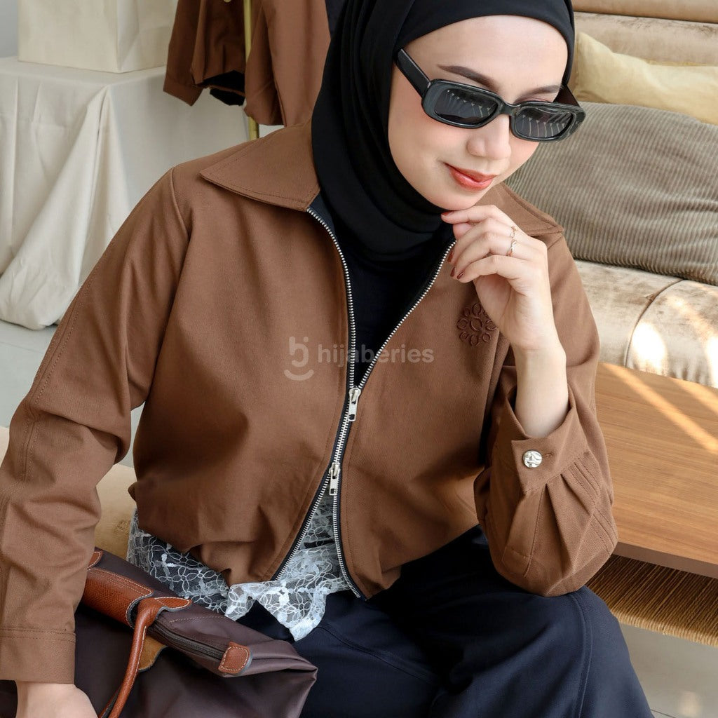 Hijaberies - Zip Blouson (Cropped Jacket Double Zip)