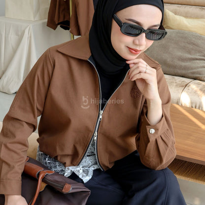 Hijaberies - Zip Blouson (Cropped Jacket Double Zip)