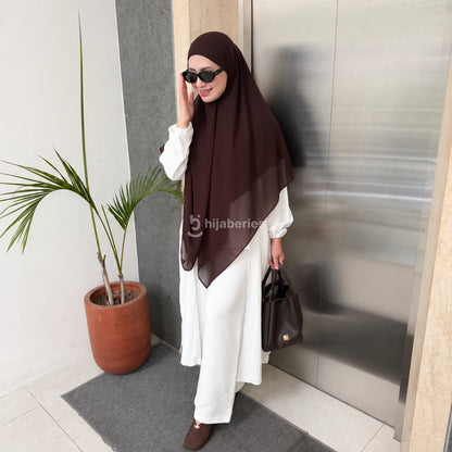 Hijaberies - Khimar Bandana Syar'i (Jilbab Syar'i Instant bahan Ceruty ukuran 140x140cm)