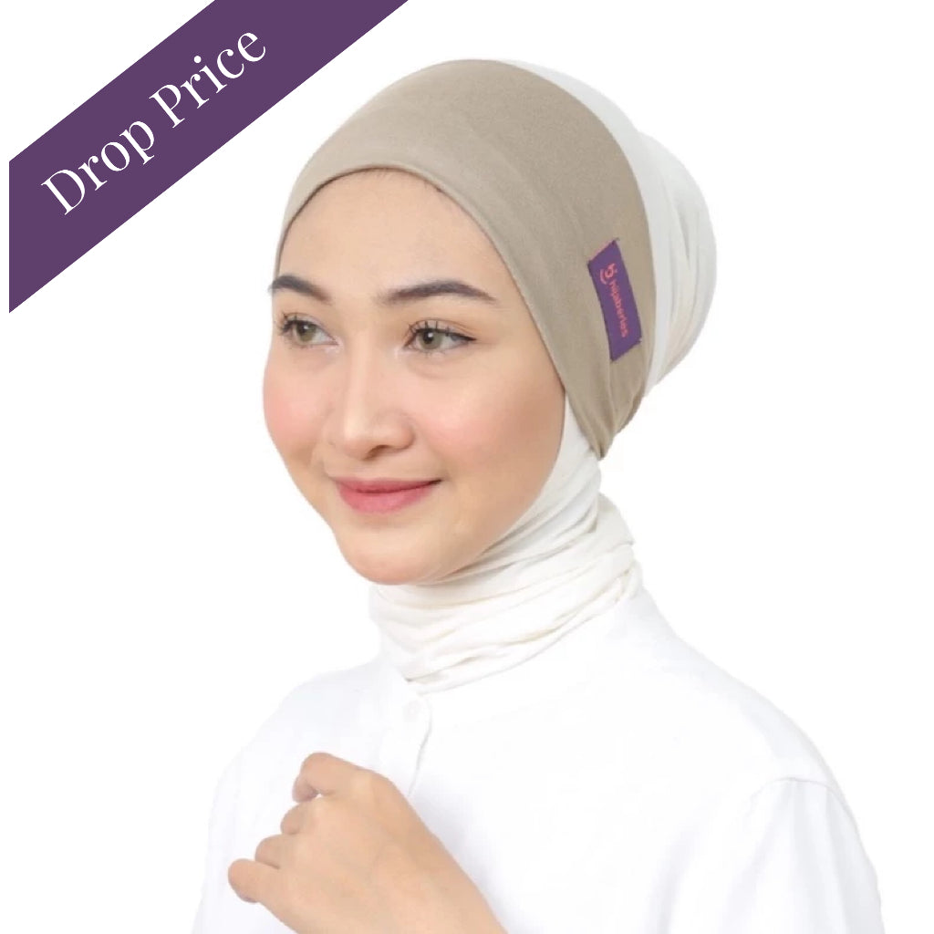 Hijaberies -  Inner Hijab Bandana (Ciput Model Head Band Ringan dan Anti Pusing)