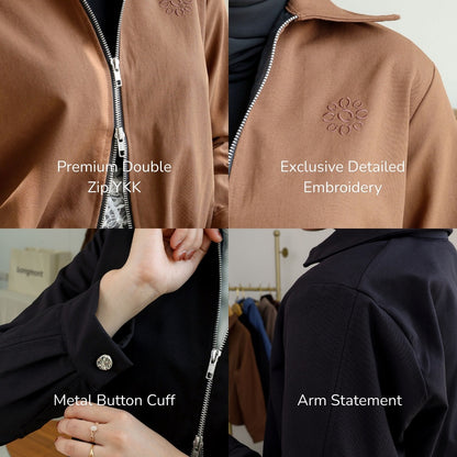 Hijaberies - Zip Blouson (Cropped Jacket Double Zip)