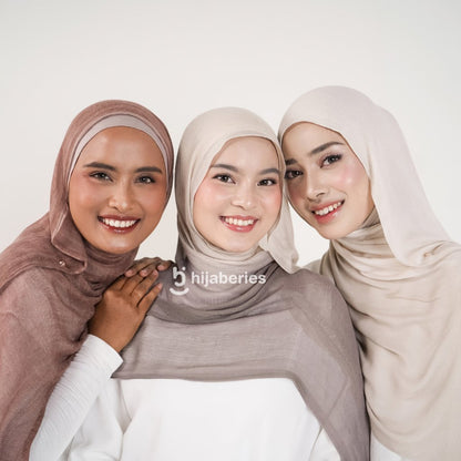 Hijaberies - Pashmina Festive Collection (Hijab Pashmina Premium Elegan dan Flowy untuk Kondangan, Lebaran & Acara Spesial)