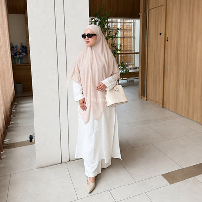 Hijaberies - Khimar Bandana Syar'i (Jilbab Syar'i Instant bahan Ceruty ukuran 140x140cm)