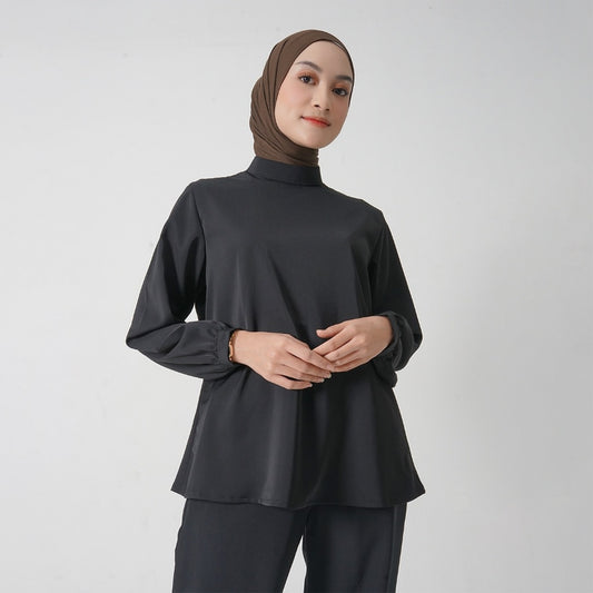 Hijaberies - Basic Flowy Blouse (Blouse Wanita Bahan Polyseter Premium)