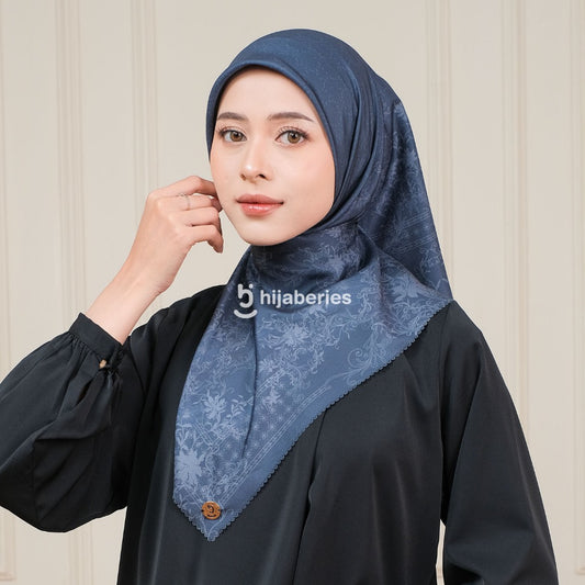 Hijaberies - Atalia Digital Pouch (Hijab Motif Segiempat Ukuran 110x110 cm)