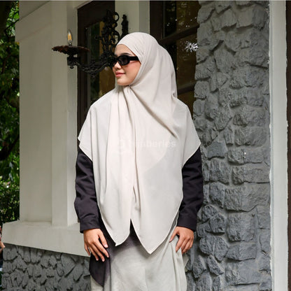 Hijaberies - Khimar Bandana (Khiban Double Layer Ukuran 120x120 cm)