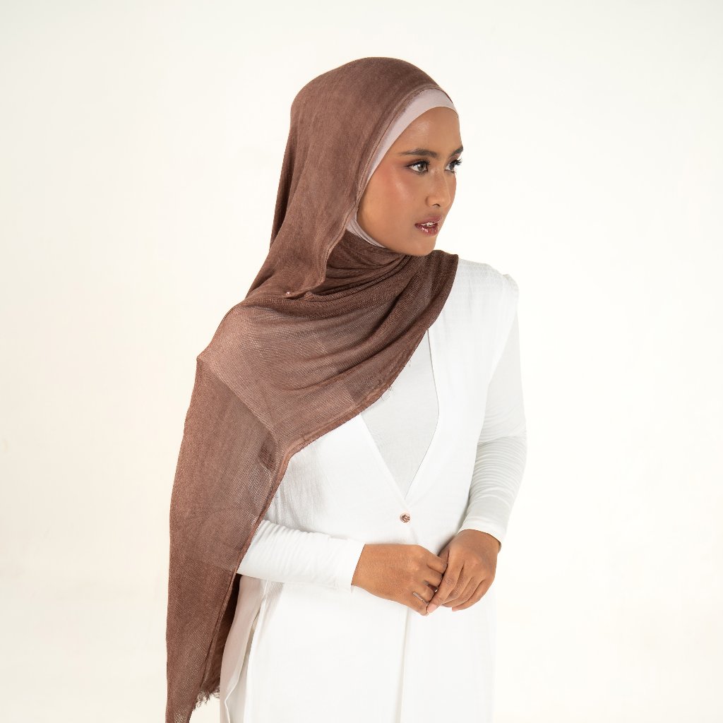 Hijaberies - Sana Knit Airflow Pashmina (Pashmina Motif Knit Airflow Anti Gerah)
