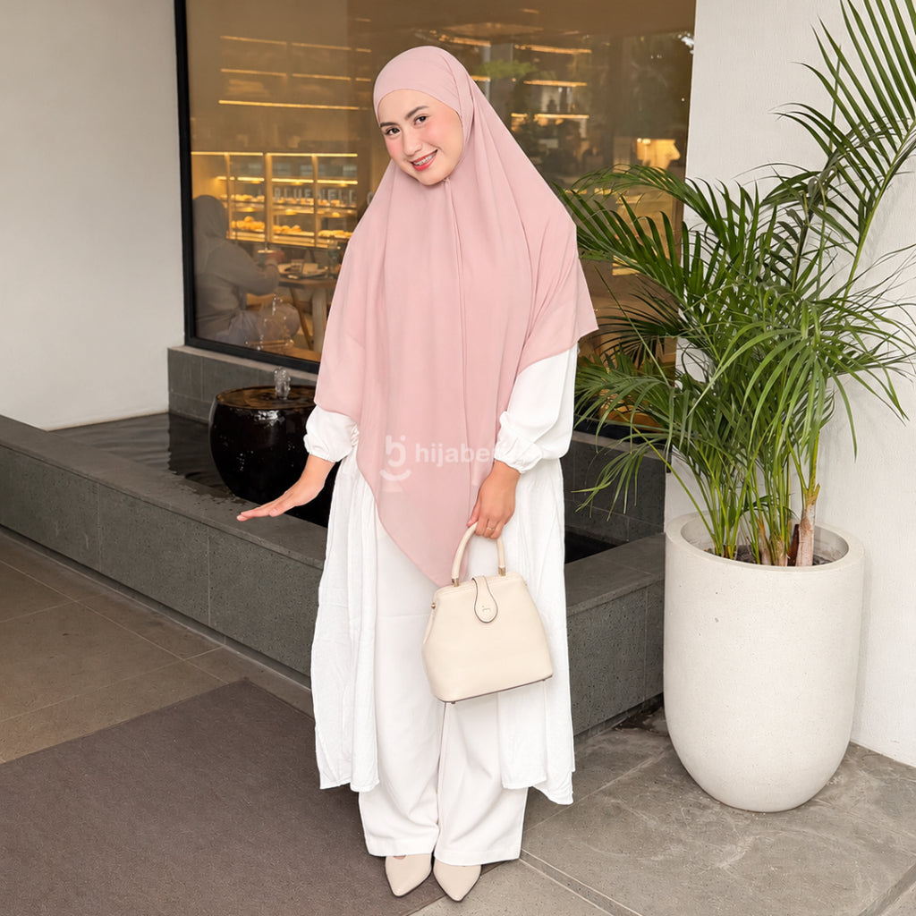 Hijaberies - Khimar Bandana Syar'i (Jilbab Syar'i Instant bahan Ceruty ukuran 140x140cm)