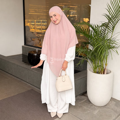 Hijaberies - Khimar Bandana Syar'i (Jilbab Syar'i Instant bahan Ceruty ukuran 140x140cm)
