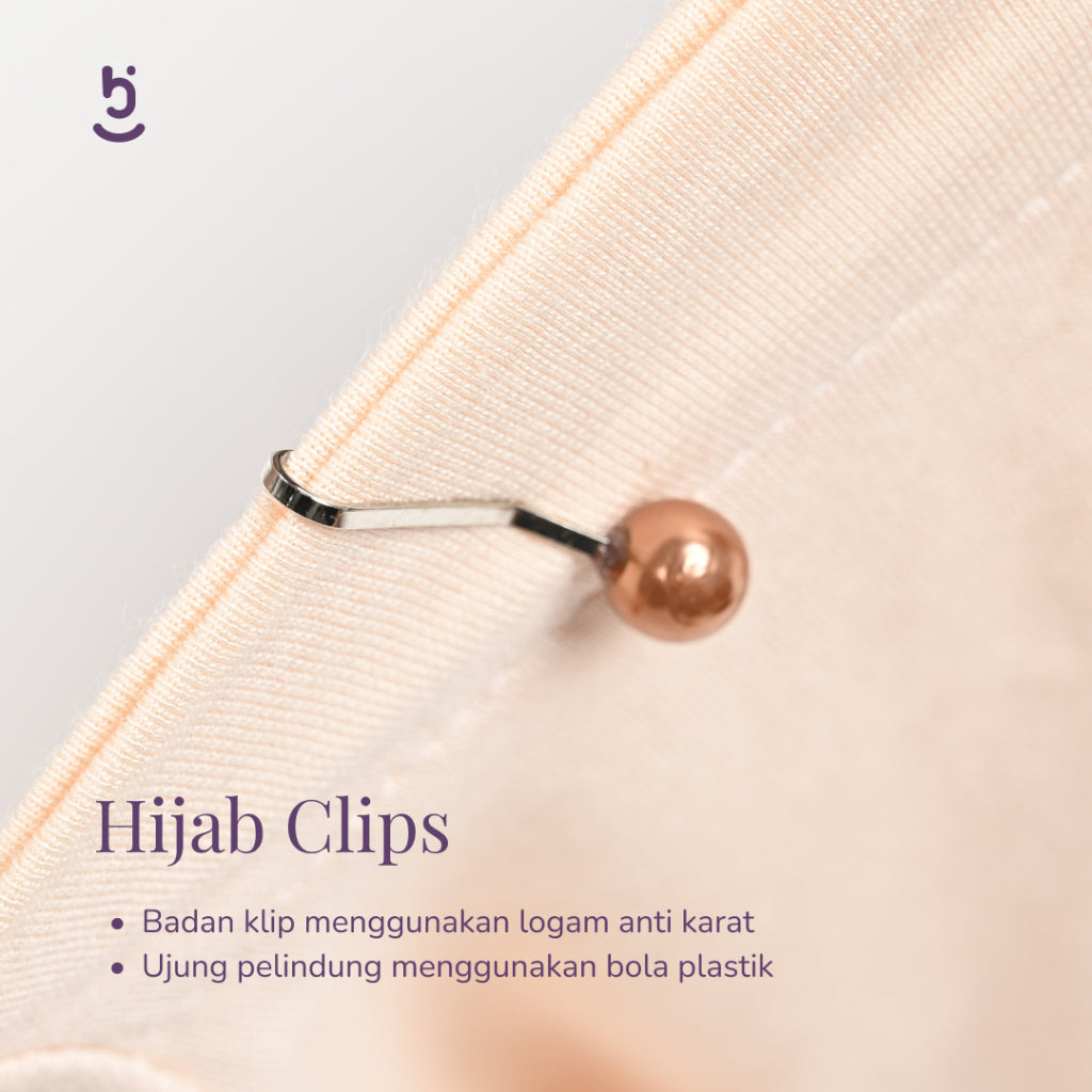 Hijaberies - Klip Hijab Turki (Klip Hijab Turky Mutiara isi 12 PCS)