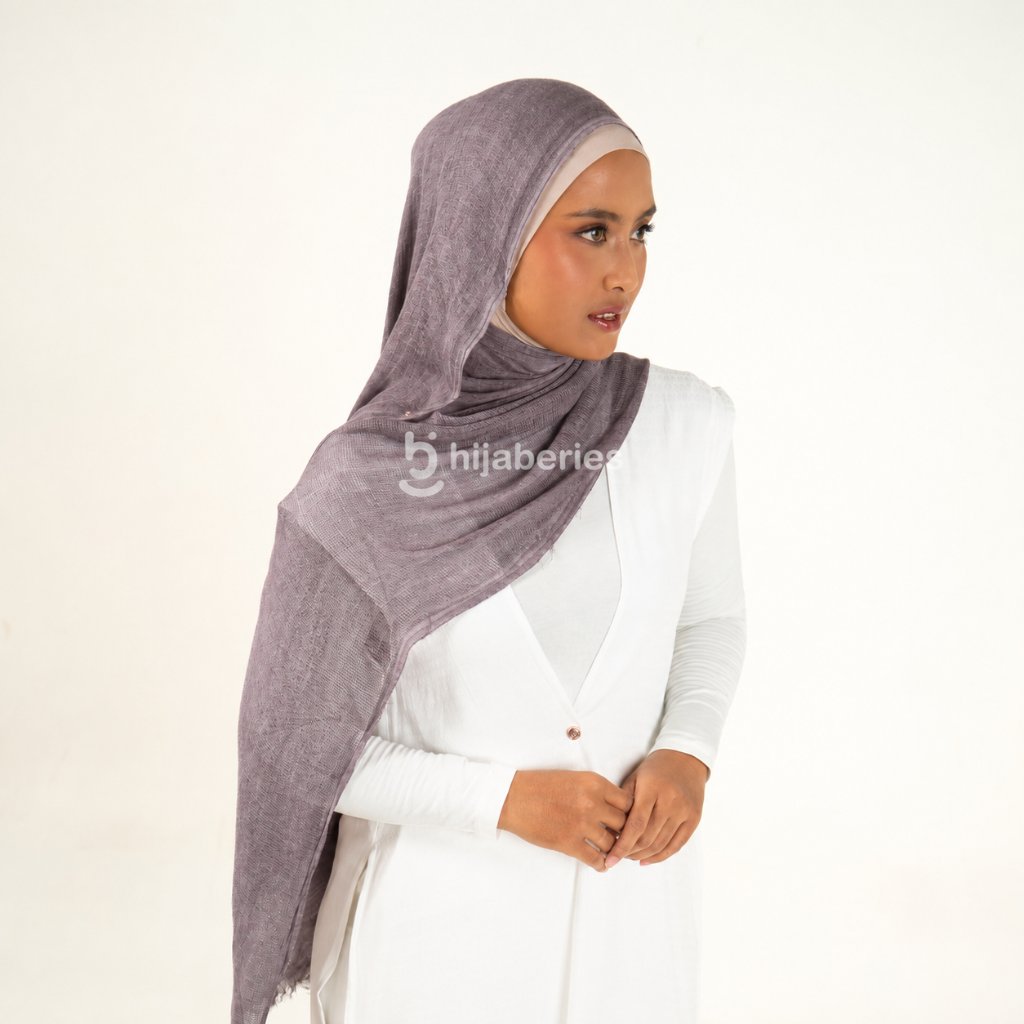 Hijaberies - Sana Knit Airflow Pashmina (Pashmina Motif Knit Airflow Anti Gerah)
