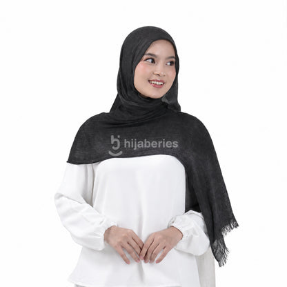 Hijaberies - Sana Knit Airflow Pashmina (Pashmina Motif Knit Airflow Anti Gerah)