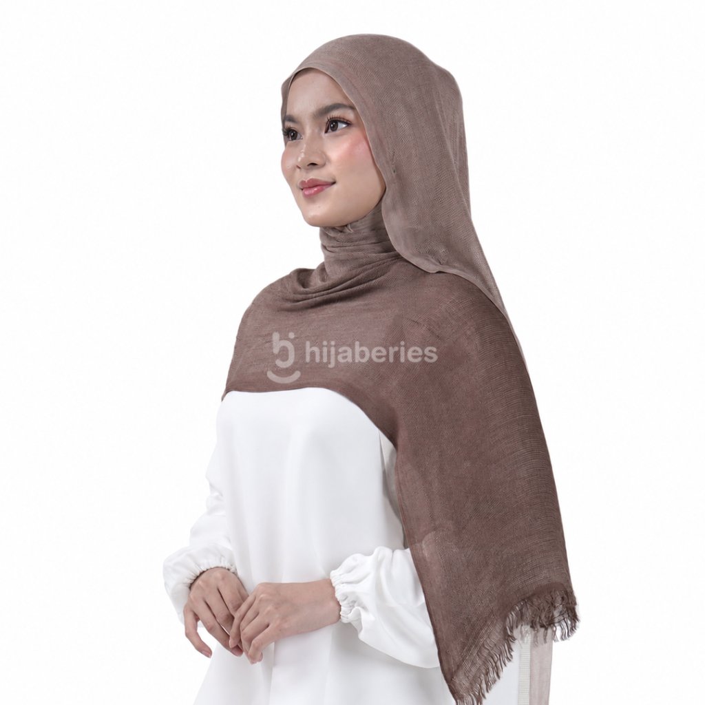 Hijaberies - Sana Knit Airflow Pashmina (Pashmina Motif Knit Airflow Anti Gerah)