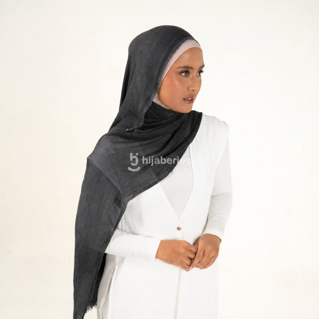 Hijaberies - Sana Knit Airflow Pashmina (Pashmina Motif Knit Airflow Anti Gerah)