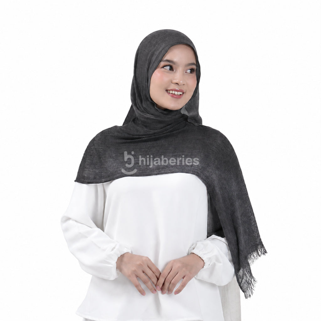Hijaberies - Sana Knit Airflow Pashmina (Pashmina Motif Knit Airflow Anti Gerah)