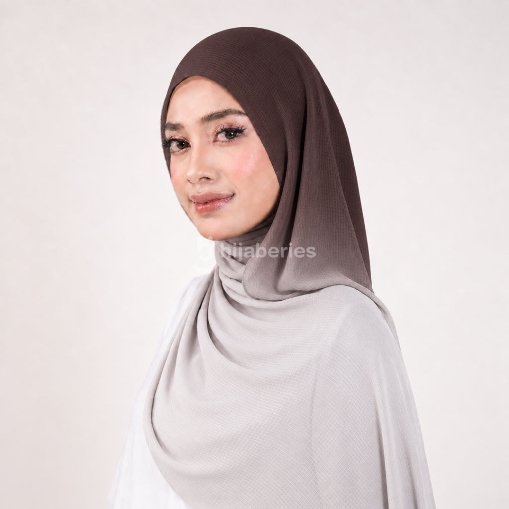 Hijaberies - Aire Gradient Pashmina (Soft Knit Pashmina Motif)