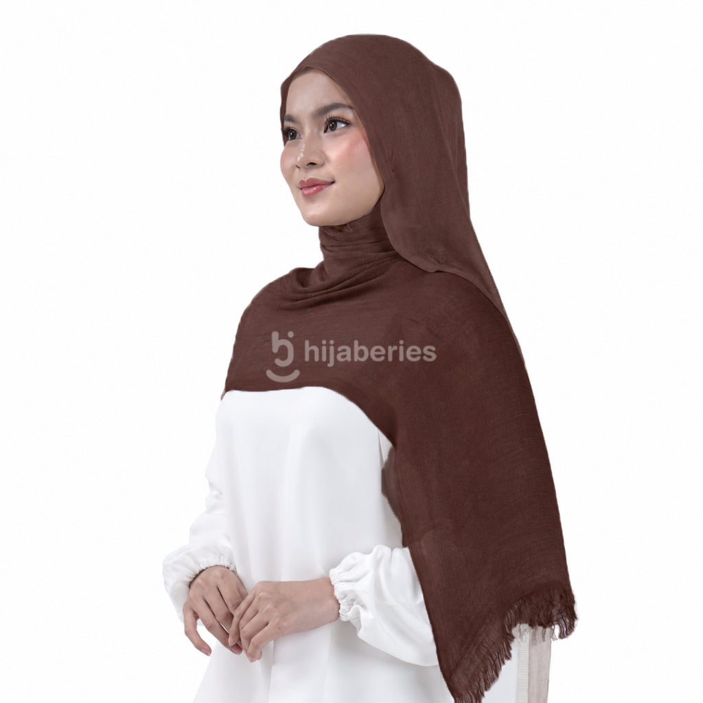 Hijaberies - Sana Knit Airflow Pashmina (Pashmina Motif Knit Airflow Anti Gerah)