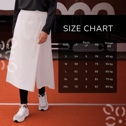 Hijaberies Motion Series - Long Skirt (Celana Rok Olahraga Wanita)