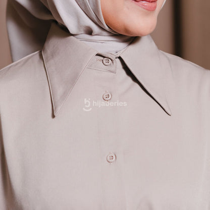 Hijaberies - Pleated Basic Tunic (Tunic Wanita Simpel dengan bahan Premium Poly | Cocok Untuk Acara Formal/Kondangan/Raya)