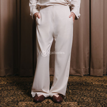 Hijaberies - Long Cullote Pants  (Loose Fit Nyaman, Bebas Gerak Seharian | Cocok Untuk Acara Formal/Kondangan/Raya)