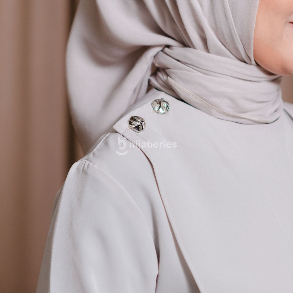 Hijaberies - Asymetric Collar Blouse (Blouse Asimetris Wanita bahan Poly Premium | Cocok Untuk Acara Formal/Kondangan/Raya)