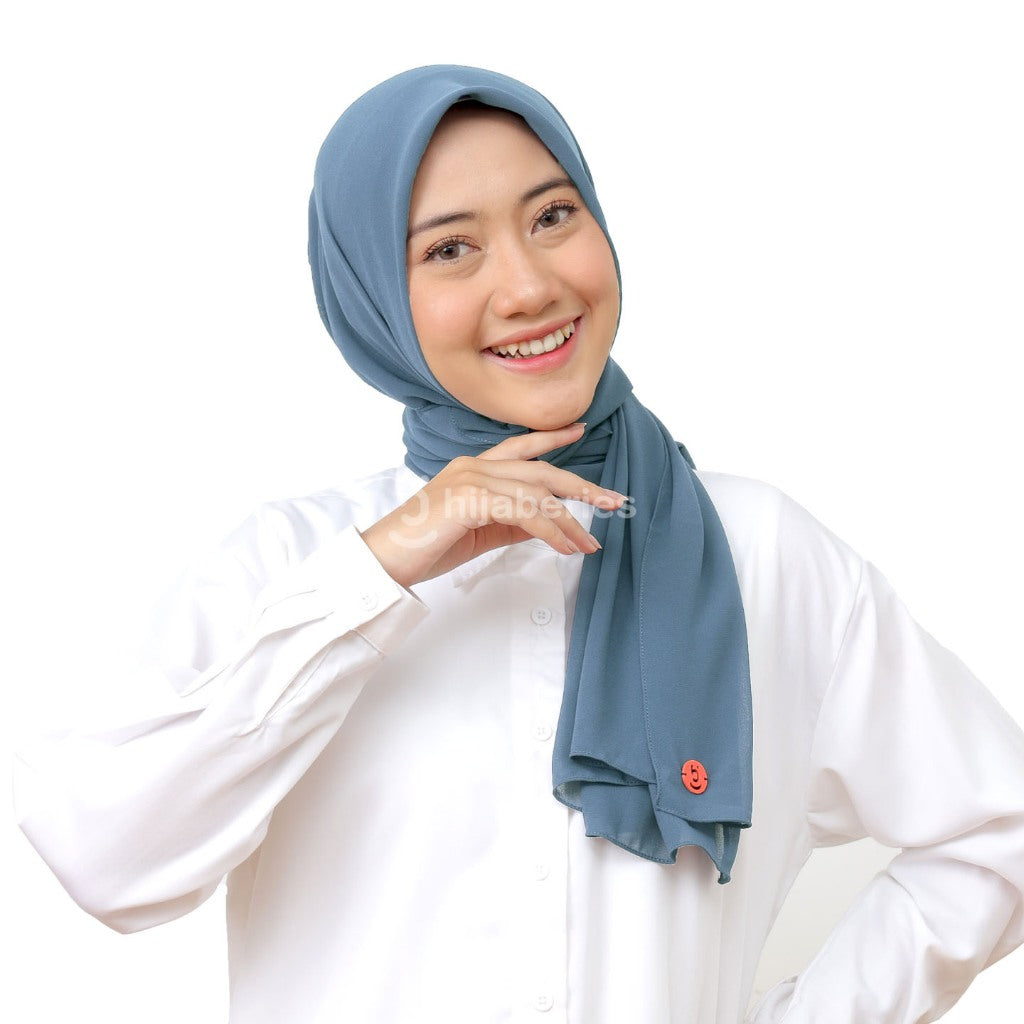 Hijaberies - Kelora Pashmina Square | Pashmina Segi Empat Pola | Muka Tegak | Bahan Babydoll