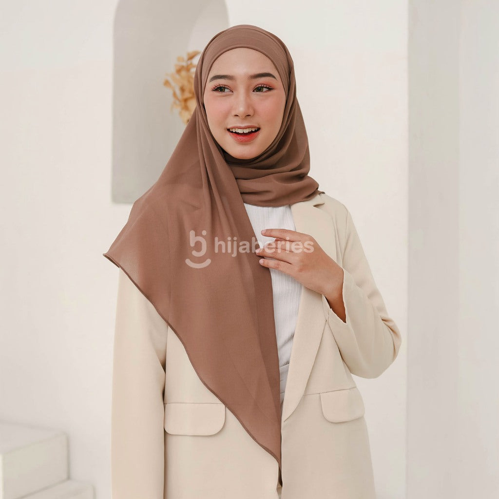 Hijaberies - Olivia Square Instan | Hijab Segiempat Instan Bandana Oval Malay