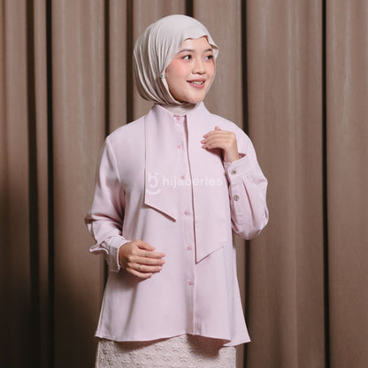 Hijaberies - Tulip Sleeve  Shirt (Blouse Wanita bahan Premium Poly | Cocok Untuk Acara Formal/Kondangan/Raya)