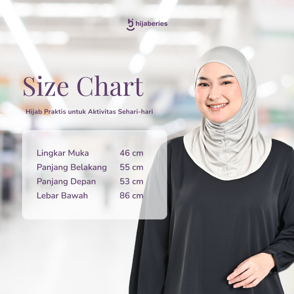 Hijaberies - Everyday Instan Hijab (Bergo Instan Bahan Rayon Spandex)