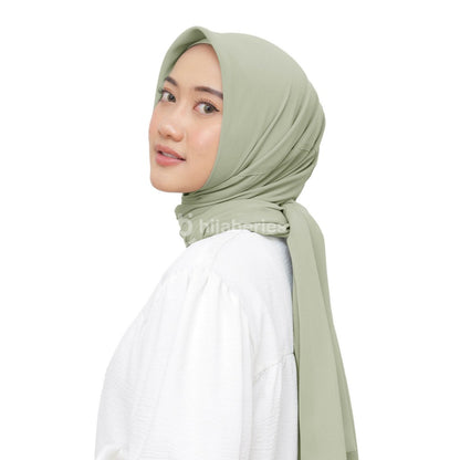 Hijaberies - Kelora Pashmina Square | Pashmina Segi Empat Pola | Muka Tegak | Bahan Babydoll
