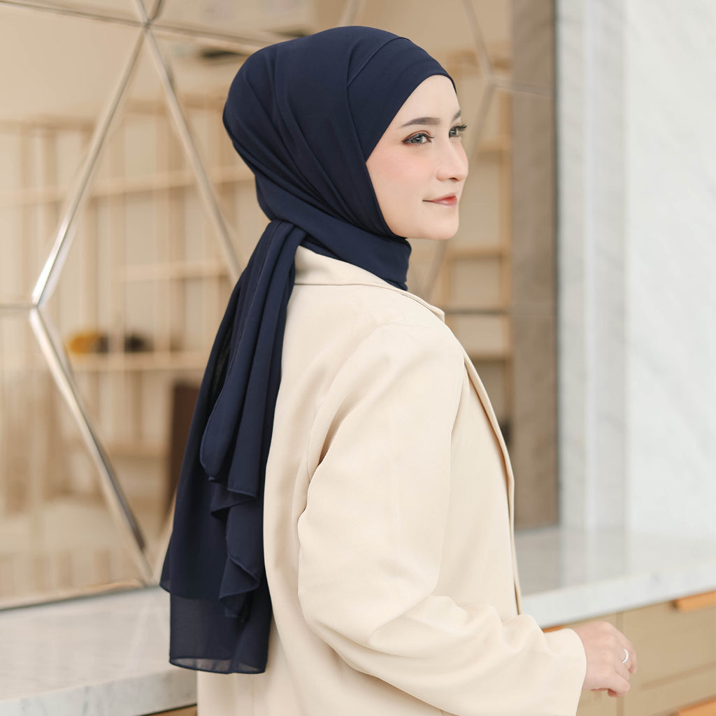 Hijaberies - Jiran Pashmina Instan Tali Malay Looks
