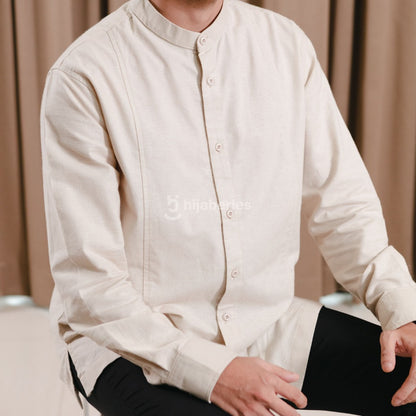 Hijaberies Raya - Koko Line Long Sleeve (Baju Koko Pria Lengan Panjang)