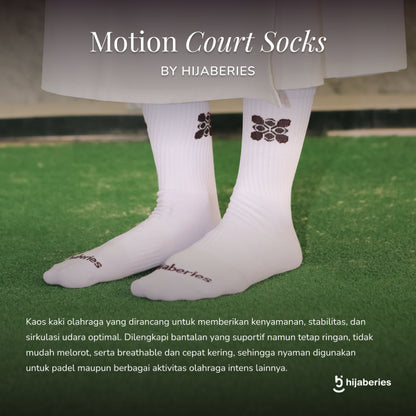 Hijaberies Motion Series - Court Socks (Kaos Kaki Padel)