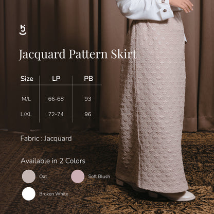 Hijaberies - Jacquard Pattern Skirt (Rok Wanita dengan Pattern Jacquard | Cocok Untuk Acara Formal/Kondangan/Raya)