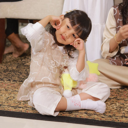 Hijaberies - Papersilk Embroidery Vest Kids (Vest Bordir Manis untuk Anak Perempuan | Cocok Untuk Acara Formal/Kondangan/Raya)