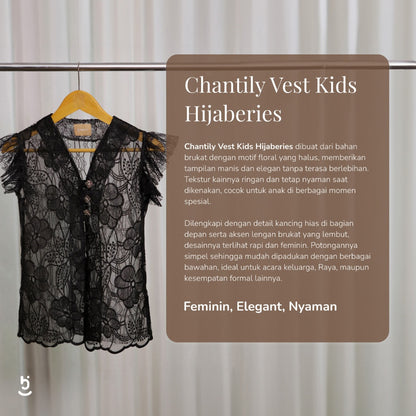 Hijaberies - Chantily Vest Kids (Vest Cantik dengan Look Anggun untuk Anak Perempuan | Cocok Untuk Acara Formal/Kondangan/Raya)