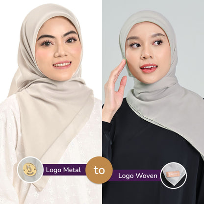 Hijaberies - Pollycotton Premium Nura Square (Kerudung Potton Jahit Tepi dan Neci)