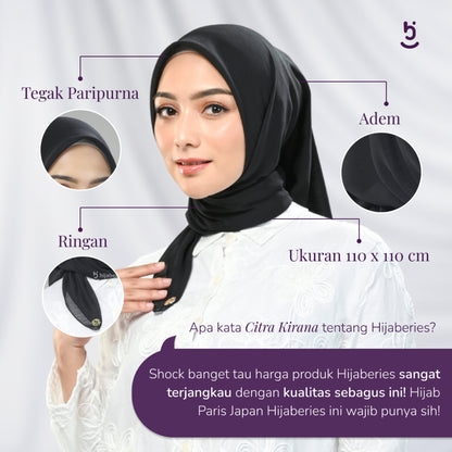Hijaberies - Paris Basic Japan (Hijab Segiempat Paris Neci)