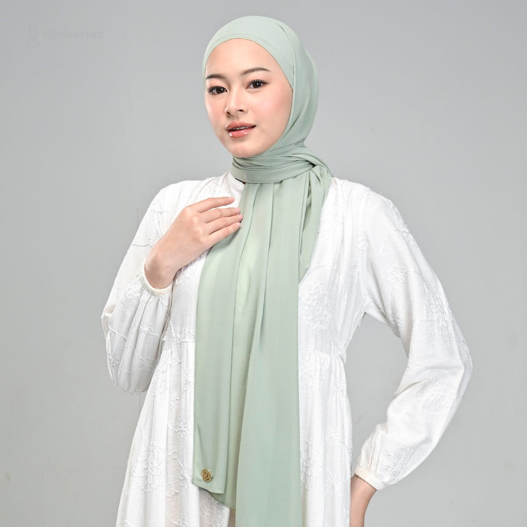 Hijaberies - Malaka Pashmina 2in1 Inner (Hijab Pashmina Instan dengan Fitur Inner)