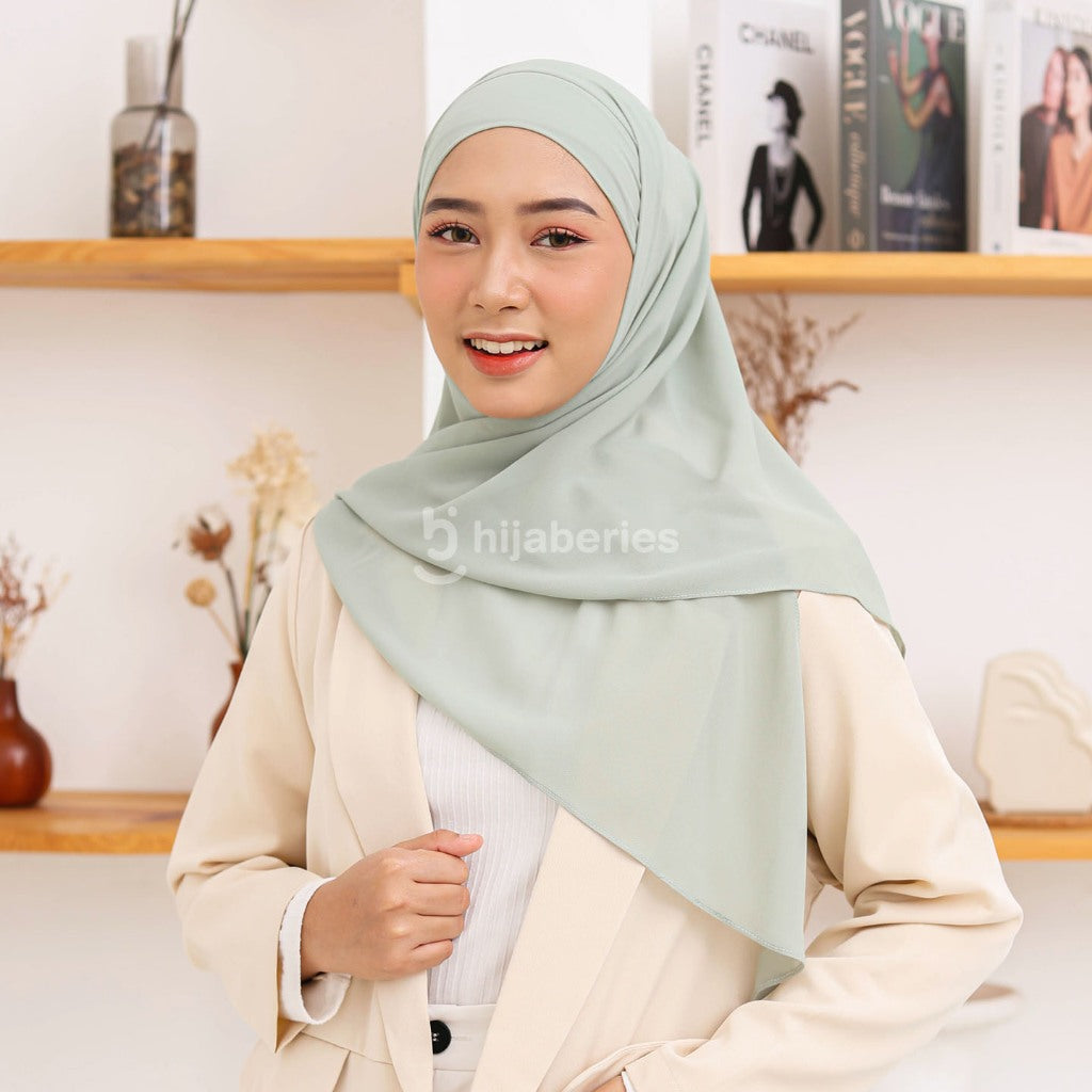 Hijaberies - Olivia Square Instan | Hijab Segiempat Instan Bandana Oval Malay