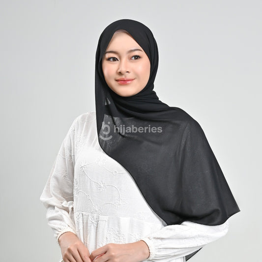 Daily Pashmina Ceruty Babydoll – Black