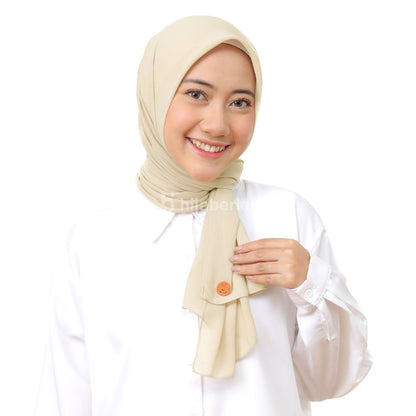 Hijaberies - Kelora Pashmina Square | Pashmina Segi Empat Pola | Muka Tegak | Bahan Babydoll