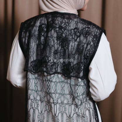 Hijaberies - Chantily Long Vest (Vest Brukat Wanita |  Cocok Untuk Acara Formal/Kondangan/Raya)