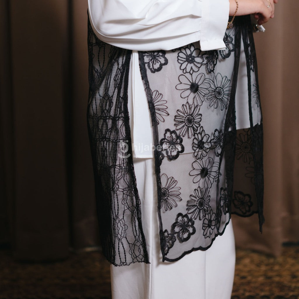 Hijaberies - Chantily Long Vest (Vest Brukat Wanita |  Cocok Untuk Acara Formal/Kondangan/Raya)