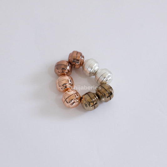 Hijaberies - Pin Magnet Hijab (Aksesoris Bahan Stainless Steel Ukuran 13mm)