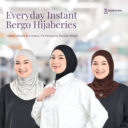 Hijaberies - Everyday Instan Hijab (Bergo Instan Bahan Rayon Spandex)